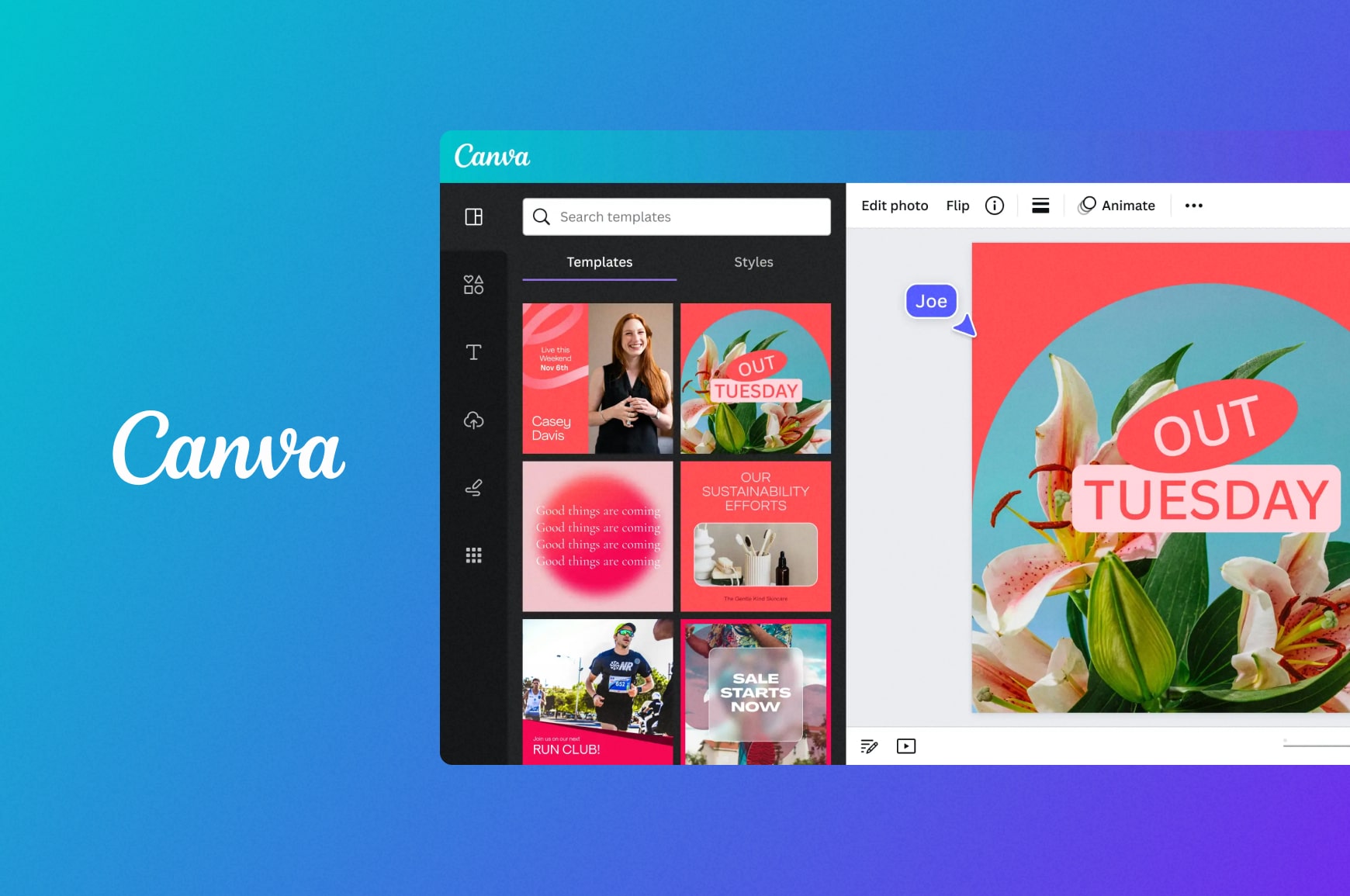 Canva Content Planner user interface