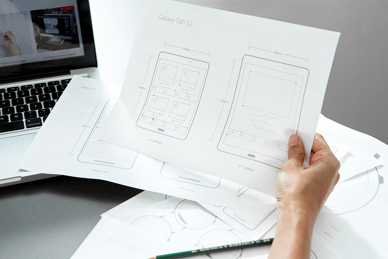 design mockup sketch