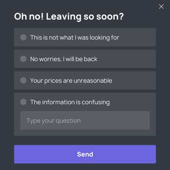 Exit survey