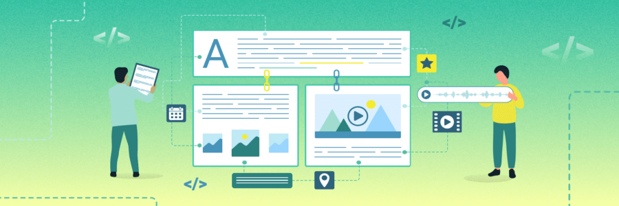 Various types of SEO content